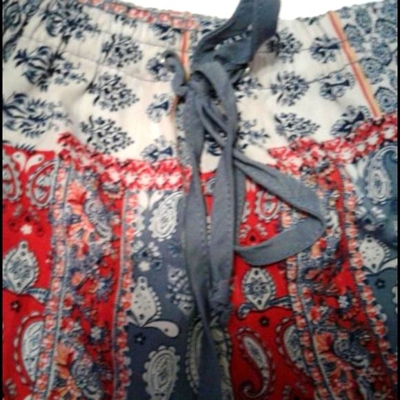 Cotton On Boho Hippie Patchwork Flowy Trendy Beachy Shorts - Picture 4 of 5